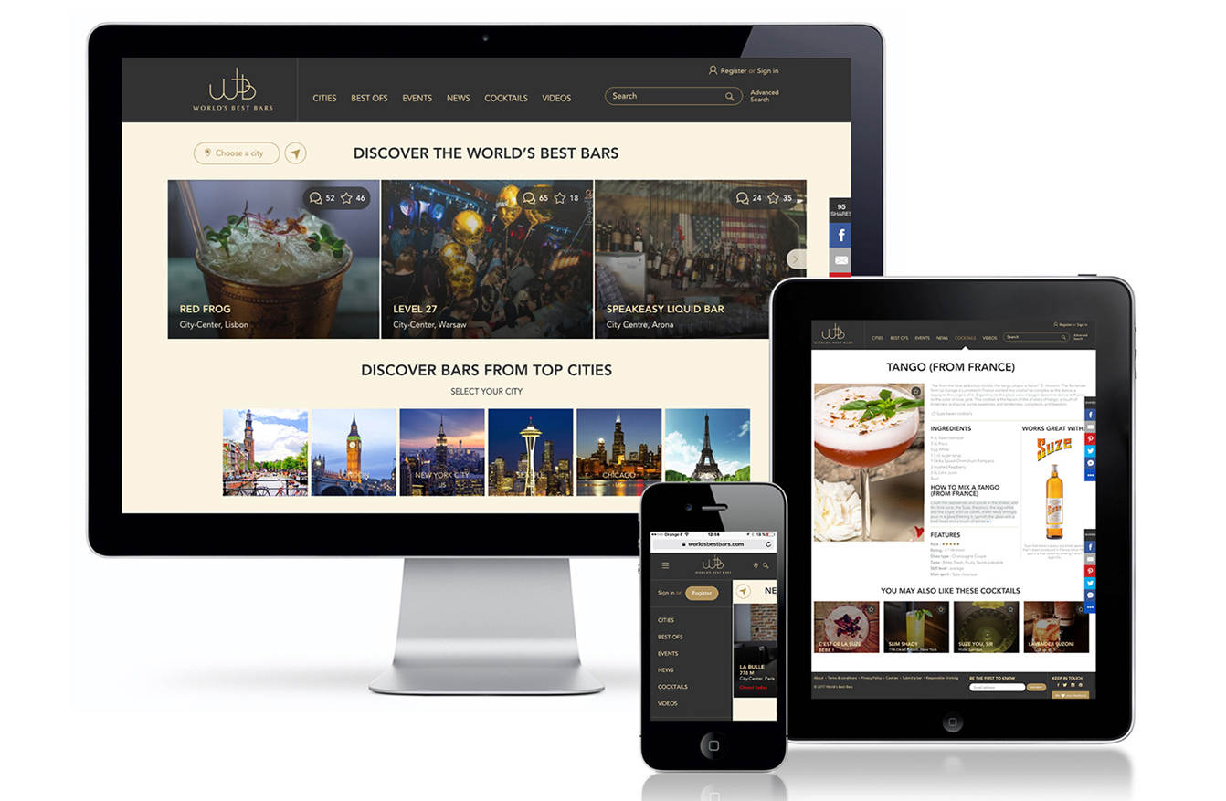 World's Best Bars Refonte guide digital des meilleurs bars